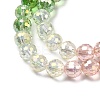 Electroplate Glass Beads Strands EGLA-D300-06-8mm-11-3