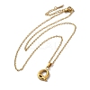 PVD Vacuum Plating 201 Stainless Steel Necklaces NJEW-H033-01G-Q-2