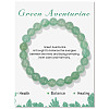Synthetic Green Aventurine Beaded Stretch Bracelets PW-WG7FE75-07-1-1