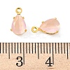 Brass Micro Pave Cubic Zirconia Charms KK-S336-02G-C-3
