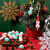 DIY Christmas Snowman Wood Pendant Decoration Making Kit DIY-GA0006-47-5