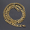 Men's 304 Stainless Steel Figaro Chain Necklaces NJEW-T012-02-56-G-2