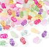 80Pcs 2 Styles Opaque Acrylic Beads OACR-TA0004-90-3