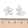 925 Sterling Silver Micro Pave Cubic Zirconia Earring Settings Findings STER-B003-23P-3