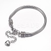 Tarnish Resistant 304 Stainless Steel European Snake Chains Bracelets X-STAS-J015-04-1