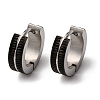 304 Stainless Steel Hoop Earrings EJEW-D331-03PB-2