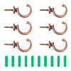 16Pcs 2 Style Zinc Alloy Hook Hanger FIND-SW0001-04R-1