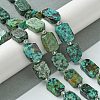 Natural African Turquoise(Jasper) Beads Strands G-C098-A04-01-2