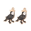 Alloy Enamel Pendants ENAM-M054-06KCG-1