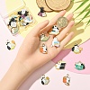 22Pcs 11 Styles Alloy Enamel Pendants ENAM-YW0005-23-4