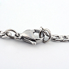 201 Stainless Steel Curb Chains  Necklaces NJEW-R063-39P-3