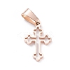 Ion Plating(IP) 304 Stainless Steel Pendants STAS-L216-26RG-1