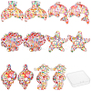 Transparent Flatback Resin Cabochons Accessories RESI-SC0001-54-1