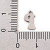 Non-Tarnish 201 Stainless Steel Charms STAS-U016-01P-P-3