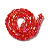 Electroplate Glass Beads Strands EGLA-D031-01-27-2