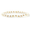 Plastic & Brass Beaded Stretch Bracelet for Women JP1152-1-1