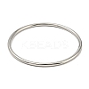 Non-Tarnish 304 Stainless Steel Simple Plain Bangle for Women BJEW-F461-01D-P-2