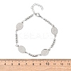 Religion 304 Stainless Steel Link Bracelets BJEW-F524-04A-P-5