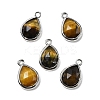 Natural Gemstone Faceted Pendants G-U019-05P-2