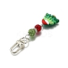 Christmas Theme Resin & Polymer Clay Rhinestone  Pendant Decoration HJEW-TA00350-5