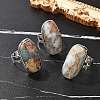 Natural Aqua Terra Jasper Finger Rings RJEW-A068-04P-1