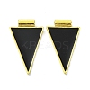 Brass Enamel Pendants KK-R157-10G-1