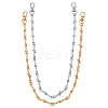 2Pcs 2 Colors Alloy Trouser Chain HJEW-PH02273-1