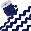 10 Yards Polyester Wavy Fringe Trim Ribbon OCOR-GF0004-25A-1