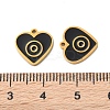 Ion Plating(IP) 304 Stainless Steel Enamel Charms STAS-M102-46G-3