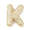 Rack Plating Brass Micro Pave Cubic Zirconia Pendants KK-Q790-01K-G-1