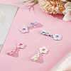 4Pcs 4 Colors Alloy Zipper Sliders FIND-LP0007-57-1