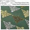 12Pcs 3 Colors Iron Filigree Joiner Links IFIN-YW0003-47-4