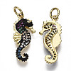 Brass Micro Pave Cubic Zirconia Pendants LS-ZIRC-N039-069-NF-2
