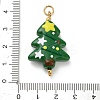 Christmas Handmade Lampwork Pendants STAS-C147-03B-3