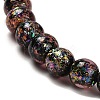 Handmade Dichroic Foil Glass Beads Strands DICH-U001-02J-3