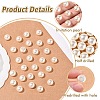 100Pcs ABS Plastic Imitation Pearl Beads OACR-YW0002-46A-5