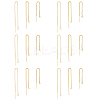 DICOSMETIC 9 Pairs 3 Style Brass Stud Earring Findings KK-DC0001-38-1