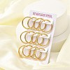 PVD Vacuum Plating 304 Stainless Steel Huggie Hoop Earrings for Women EJEW-F280-07H-G-1