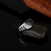 Alloy Micro Pave Cubic Zirconia Finger Rings for Men FS-WGE231C-02-3