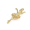 Brass Micro Pave Cubic Zirconia Pendants KK-D409-42G-A-2