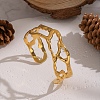 Hollow Out 304 Stainless Steel Cuff Bangles for Women LS-AP7431-1-1
