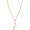 1pc 304 Stainless Steel Letter Pendant Necklaces NJEW-LP0001-39J-G-1