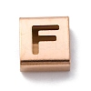Ion Plating(IP) 304 Stainless Steel Square Slide Charms STAS-L132-08F-RG-1