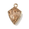 Natural Picture Jasper Pendants G-K422-01G-10-1