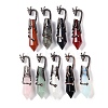 Natural & Synthetic Mixed Gemstone Faceted Pointed Bullet Big Pendants G-L524-19R-1