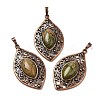 Natural Unakite Pendants G-H065-3R-04-1