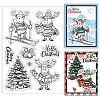 Summer Theme PVC Plastic Clear Stamps DIY-WH0631-0388-1