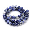 Natural South Africa Sodalite Beads Strands G-S259-35-12mm-01-2