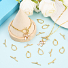 10Pcs Ion Plating(IP) 304 Stainless Steel Toggle Clasps STAS-SC0010-68B-5