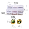 180Pcs 6 Colors Electroplate Glass Beads Strands EGLA-YW0001-55-3